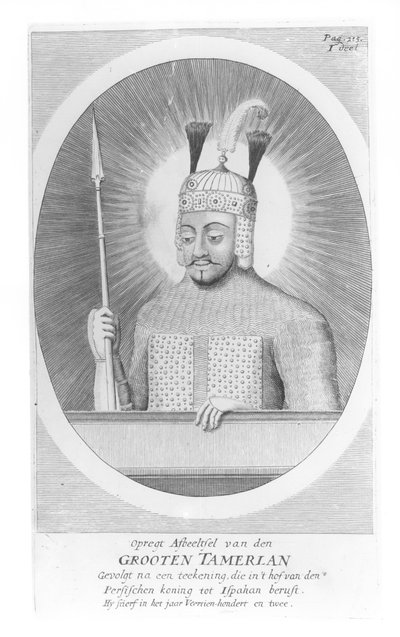 Portrait of Tamerlane the Great (1336-1405) by German School